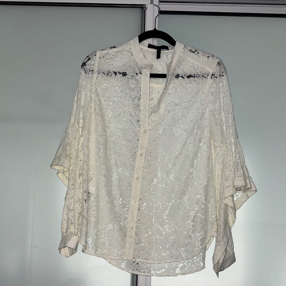 Elegant White Lace Blouse